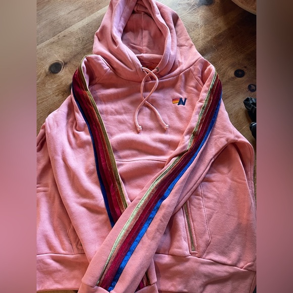 Aviator Nation Pink Hoodie - Picture 2 of 7